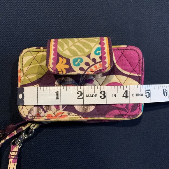 Vera Bradley Plum Crazy Wallet Wristlet iPhone5 - Picture 4 of 8